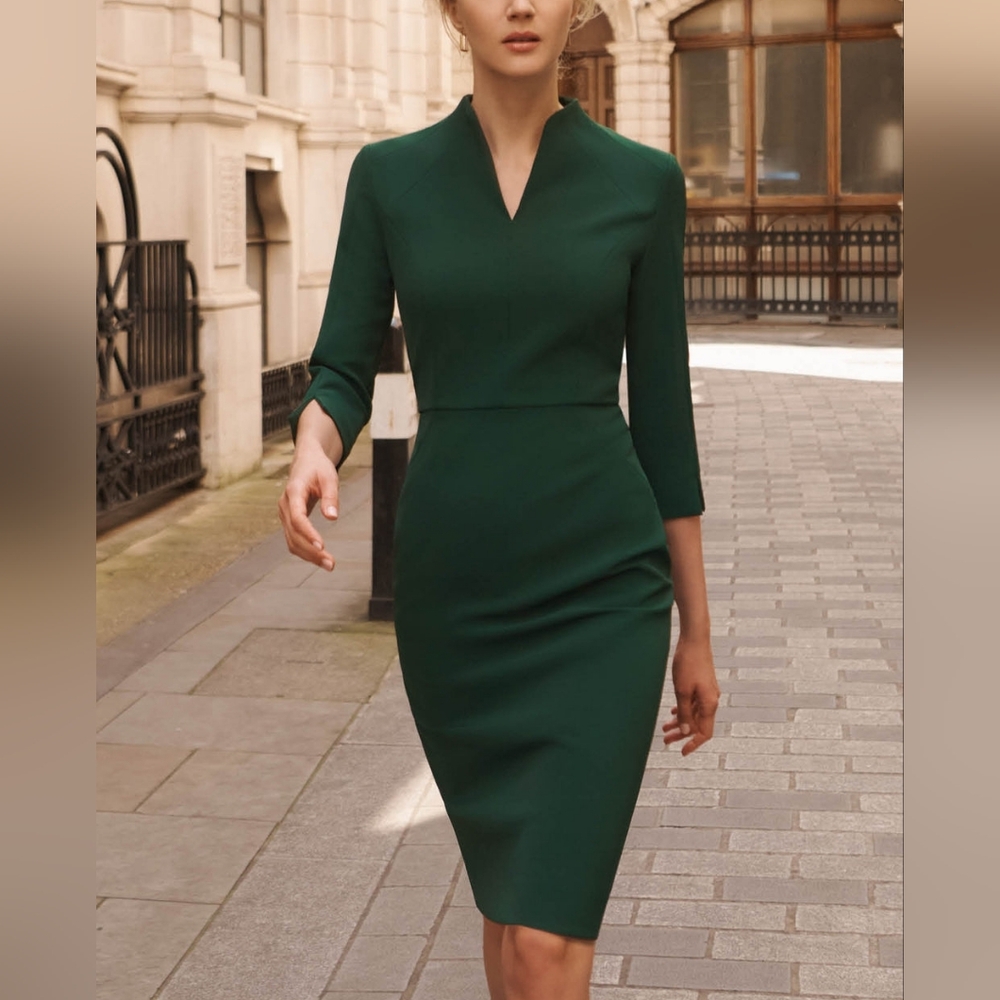 Libby London Hanover Green Dress Size 10 US/14 UK